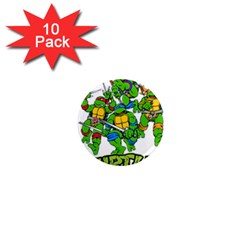 Teenage Mutant Ninja Turtles 1  Mini Magnet (10 Pack)  by Mog4mog4