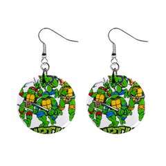 Teenage Mutant Ninja Turtles Mini Button Earrings by Mog4mog4