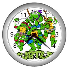 Teenage Mutant Ninja Turtles Wall Clock (silver) by Mog4mog4