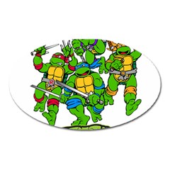 Teenage Mutant Ninja Turtles Oval Magnet by Mog4mog4