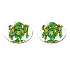 Teenage Mutant Ninja Turtles Cufflinks (oval) by Mog4mog4