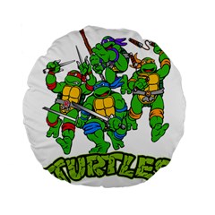 Teenage Mutant Ninja Turtles Standard 15  Premium Flano Round Cushions by Mog4mog4