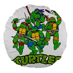 Teenage Mutant Ninja Turtles Large 18  Premium Flano Round Cushions by Mog4mog4