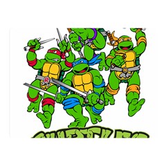 Teenage Mutant Ninja Turtles Two Sides Premium Plush Fleece Blanket (mini) by Mog4mog4