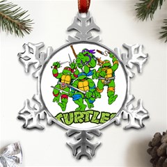 Teenage Mutant Ninja Turtles Metal Small Snowflake Ornament by Mog4mog4