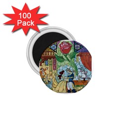 Beauty Stained Glass 1 75  Magnets (100 Pack)  by Mog4mog4