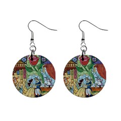 Beauty Stained Glass Mini Button Earrings by Mog4mog4