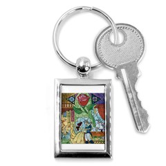 Beauty Stained Glass Key Chain (rectangle) by Mog4mog4