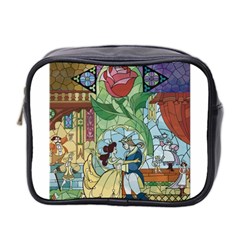 Beauty Stained Glass Mini Toiletries Bag (two Sides) by Mog4mog4