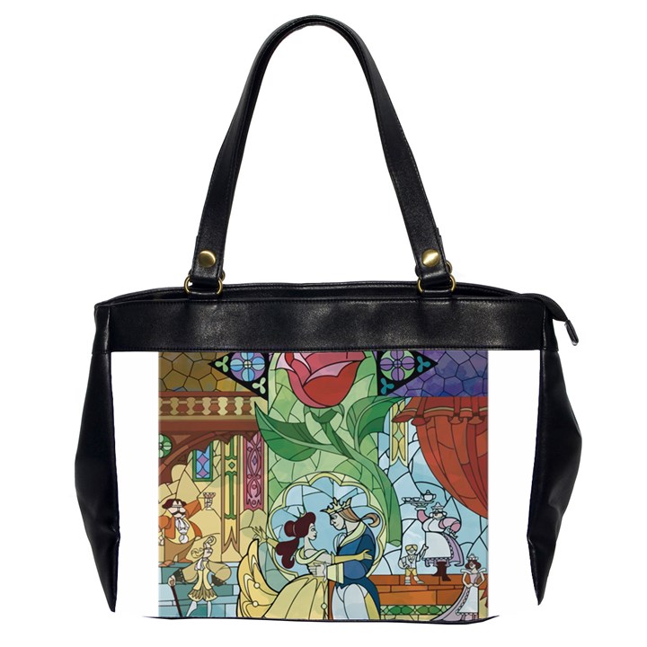 Beauty Stained Glass Oversize Office Handbag (2 Sides)