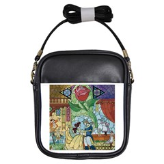 Beauty Stained Glass Girls Sling Bag by Mog4mog4