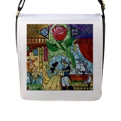 Beauty Stained Glass Flap Closure Messenger Bag (l) by Mog4mog4