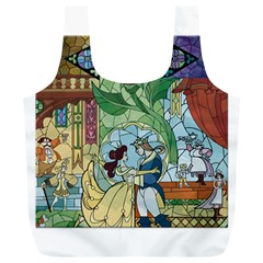 Beauty Stained Glass Full Print Recycle Bag (xl) by Mog4mog4