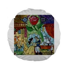 Beauty Stained Glass Standard 15  Premium Flano Round Cushions by Mog4mog4