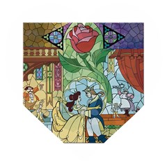 Beauty Stained Glass Wooden Puzzle Heart