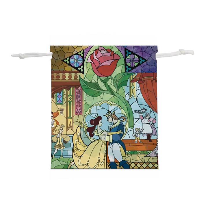 Beauty Stained Glass Lightweight Drawstring Pouch (S)