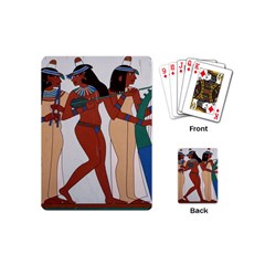 Egypt Fresco Mural Decoration Playing Cards Single Design (mini) by Mog4mog4