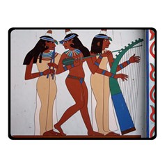 Egypt Fresco Mural Decoration Two Sides Fleece Blanket (small) by Mog4mog4