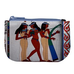 Egypt Fresco Mural Decoration Large Coin Purse by Mog4mog4