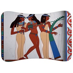 Egypt Fresco Mural Decoration Velour Seat Head Rest Cushion by Mog4mog4