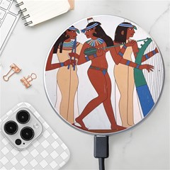 Egypt Fresco Mural Decoration Wireless Fast Charger(white) by Mog4mog4