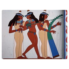 Egypt Fresco Mural Decoration Premium Plush Fleece Blanket (extra Small) by Mog4mog4