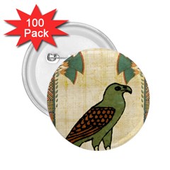 Egyptian Paper Papyrus Bird 2 25  Buttons (100 Pack) 