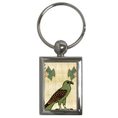 Egyptian Paper Papyrus Bird Key Chain (rectangle) by Mog4mog4