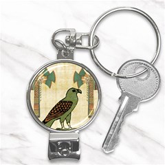 Egyptian Paper Papyrus Bird Nail Clippers Key Chain by Mog4mog4