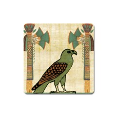 Egyptian Paper Papyrus Bird Square Magnet