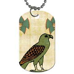 Egyptian Paper Papyrus Bird Dog Tag (two Sides) by Mog4mog4