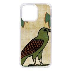 Egyptian Paper Papyrus Bird Iphone 14 Pro Max Tpu Uv Print Case by Mog4mog4