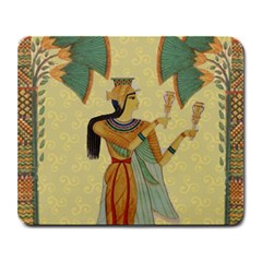 Egyptian Design Man Artifact Royal Large Mousepad by Mog4mog4