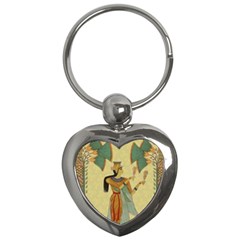 Egyptian Design Man Artifact Royal Key Chain (heart) by Mog4mog4