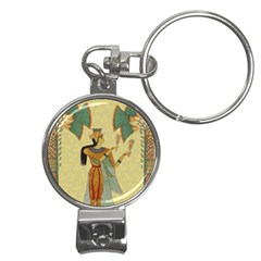 Egyptian Design Man Artifact Royal Nail Clippers Key Chain by Mog4mog4