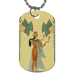 Egyptian Design Man Artifact Royal Dog Tag (two Sides) by Mog4mog4