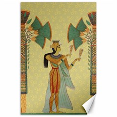 Egyptian Design Man Artifact Royal Canvas 24  X 36  by Mog4mog4