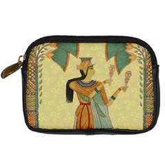 Egyptian Design Man Artifact Royal Digital Camera Leather Case by Mog4mog4