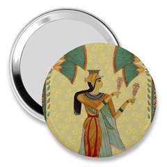 Egyptian Design Man Artifact Royal 3  Handbag Mirrors by Mog4mog4