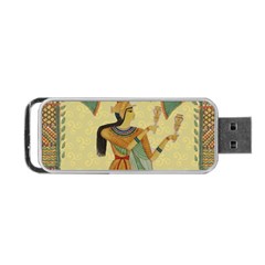 Egyptian Design Man Artifact Royal Portable Usb Flash (two Sides) by Mog4mog4