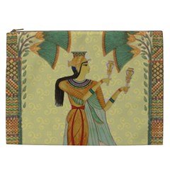 Egyptian Design Man Artifact Royal Cosmetic Bag (xxl) by Mog4mog4