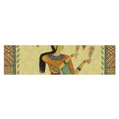 Egyptian Design Man Artifact Royal Oblong Satin Scarf (16  X 60 ) by Mog4mog4