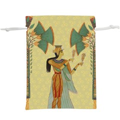 Egyptian Design Man Artifact Royal Lightweight Drawstring Pouch (xl) by Mog4mog4