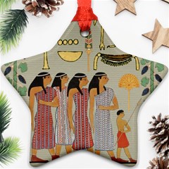 Egyptian Paper Women Child Owl Ornament (star) by Mog4mog4