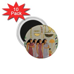 Egyptian Paper Women Child Owl 1 75  Magnets (10 Pack)  by Mog4mog4