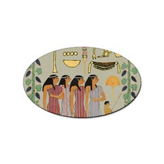 Egyptian Paper Women Child Owl Sticker Oval (10 Pack) by Mog4mog4