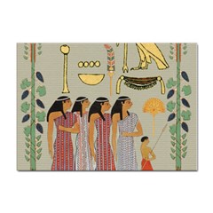 Egyptian Paper Women Child Owl Sticker A4 (10 Pack) by Mog4mog4