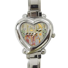 Egyptian Paper Women Child Owl Heart Italian Charm Watch by Mog4mog4