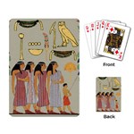 Egyptian Paper Women Child Owl Playing Cards Single Design (Rectangle) Back