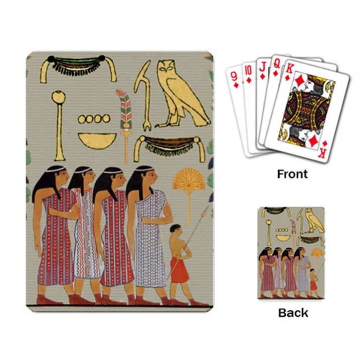 Egyptian Paper Women Child Owl Playing Cards Single Design (Rectangle)